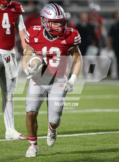 Thumbnail 2 in Ennis vs Woodrow Wilson (UIL Class 5A Divison II Bi-District Playoff)  photogallery.