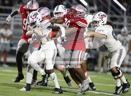 Thumbnail 2 in Ennis vs Woodrow Wilson (UIL Class 5A Divison II Bi-District Playoff)  photogallery.