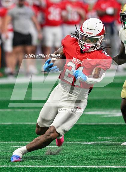Thumbnail 1 in Milton vs. Langston Hughes (GHSA 5A Championship) photogallery.