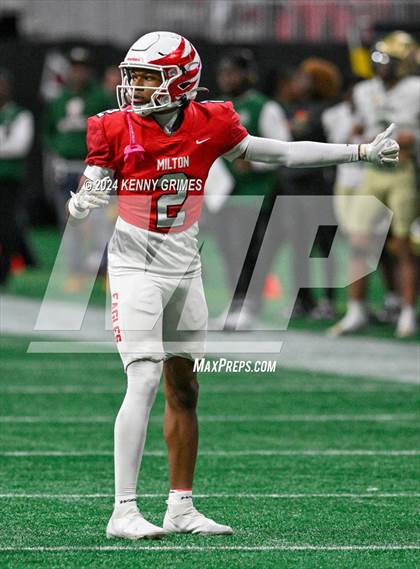 Thumbnail 3 in Milton vs. Langston Hughes (GHSA 5A Championship) photogallery.