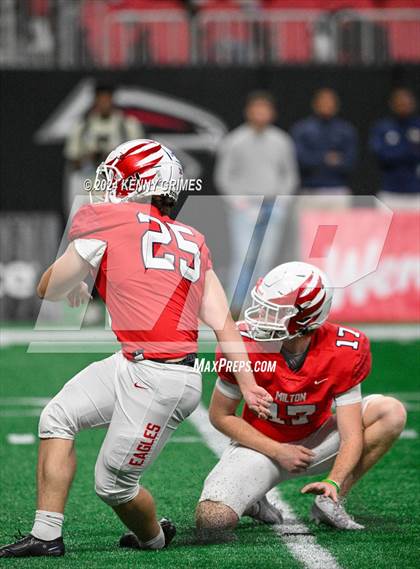 Thumbnail 2 in Milton vs. Langston Hughes (GHSA 5A Championship) photogallery.