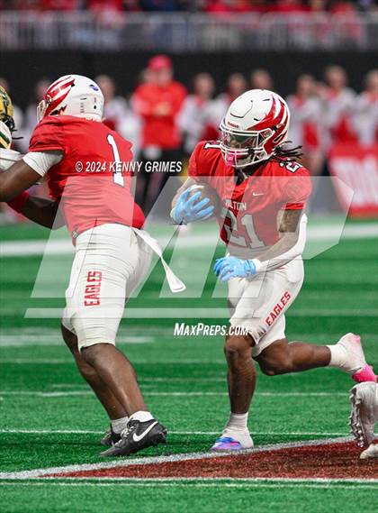 Thumbnail 2 in Milton vs. Langston Hughes (GHSA 5A Championship) photogallery.