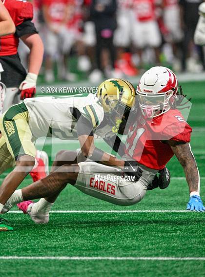 Thumbnail 2 in Milton vs. Langston Hughes (GHSA 5A Championship) photogallery.