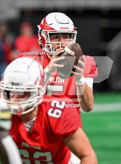 Thumbnail 3 in Milton vs. Langston Hughes (GHSA 5A Championship) photogallery.