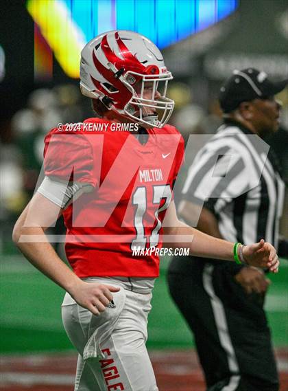 Thumbnail 3 in Milton vs. Langston Hughes (GHSA 5A Championship) photogallery.