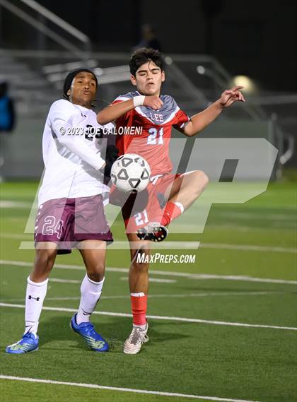 Thumbnail 2 in Round Rock vs Lee (UIL 6A Region 4 Area) photogallery.