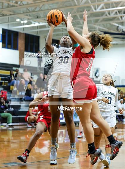 Thumbnail 1 in Hoke County vs E.E. Smith (2023 Cumberland County Schools Holiday Classic Tournament) photogallery.