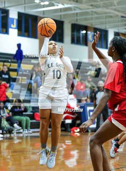 Thumbnail 3 in Hoke County vs E.E. Smith (2023 Cumberland County Schools Holiday Classic Tournament) photogallery.