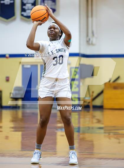 Thumbnail 2 in Hoke County vs E.E. Smith (2023 Cumberland County Schools Holiday Classic Tournament) photogallery.