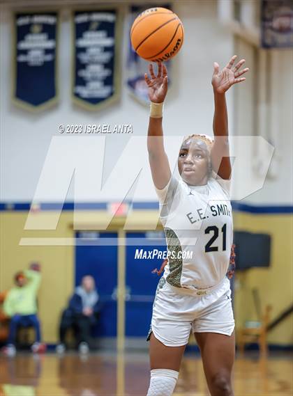 Thumbnail 3 in Hoke County vs E.E. Smith (2023 Cumberland County Schools Holiday Classic Tournament) photogallery.