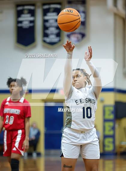 Thumbnail 2 in Hoke County vs E.E. Smith (2023 Cumberland County Schools Holiday Classic Tournament) photogallery.