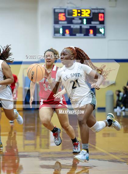 Thumbnail 2 in Hoke County vs E.E. Smith (2023 Cumberland County Schools Holiday Classic Tournament) photogallery.