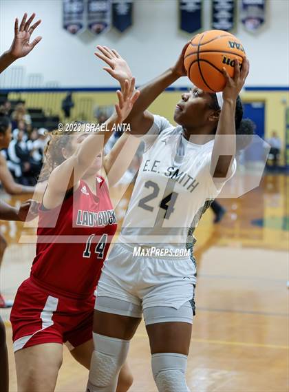 Thumbnail 3 in Hoke County vs E.E. Smith (2023 Cumberland County Schools Holiday Classic Tournament) photogallery.