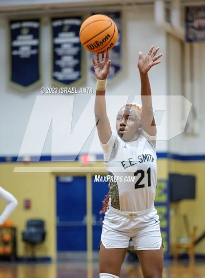 Thumbnail 1 in Hoke County vs E.E. Smith (2023 Cumberland County Schools Holiday Classic Tournament) photogallery.