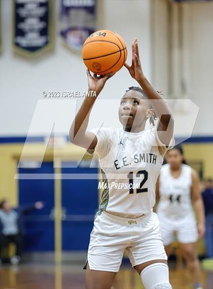 Thumbnail 3 in Hoke County vs E.E. Smith (2023 Cumberland County Schools Holiday Classic Tournament) photogallery.