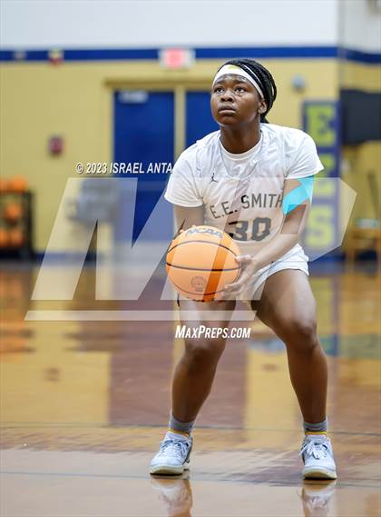 Thumbnail 3 in Hoke County vs E.E. Smith (2023 Cumberland County Schools Holiday Classic Tournament) photogallery.