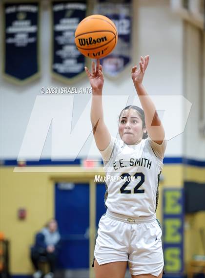 Thumbnail 3 in Hoke County vs E.E. Smith (2023 Cumberland County Schools Holiday Classic Tournament) photogallery.