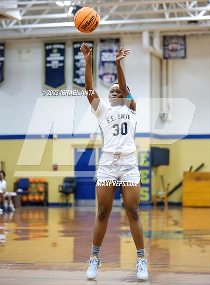 Thumbnail 2 in Hoke County vs E.E. Smith (2023 Cumberland County Schools Holiday Classic Tournament) photogallery.