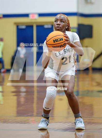 Thumbnail 2 in Hoke County vs E.E. Smith (2023 Cumberland County Schools Holiday Classic Tournament) photogallery.