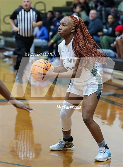Thumbnail 2 in Hoke County vs E.E. Smith (2023 Cumberland County Schools Holiday Classic Tournament) photogallery.