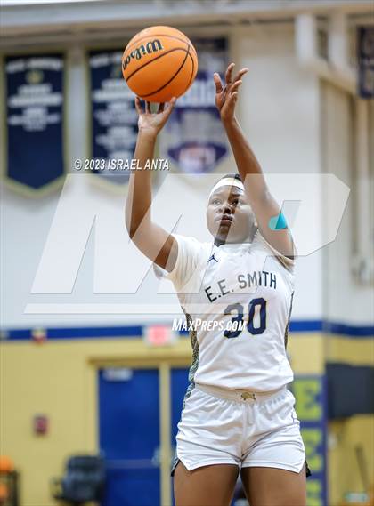 Thumbnail 2 in Hoke County vs E.E. Smith (2023 Cumberland County Schools Holiday Classic Tournament) photogallery.