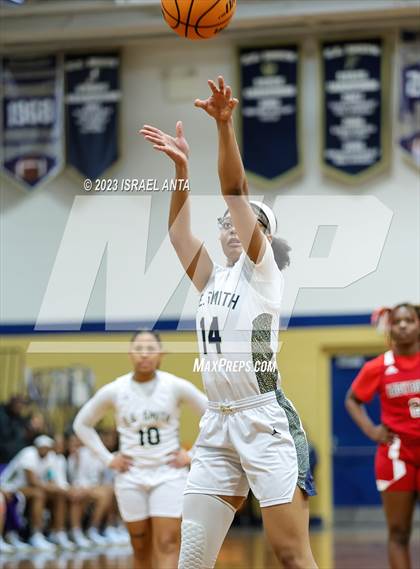 Thumbnail 1 in Hoke County vs E.E. Smith (2023 Cumberland County Schools Holiday Classic Tournament) photogallery.