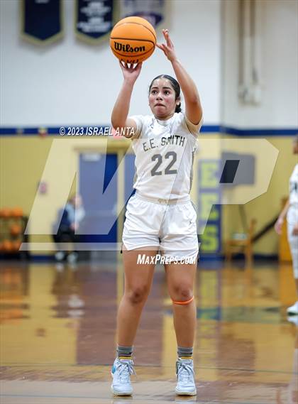 Thumbnail 2 in Hoke County vs E.E. Smith (2023 Cumberland County Schools Holiday Classic Tournament) photogallery.