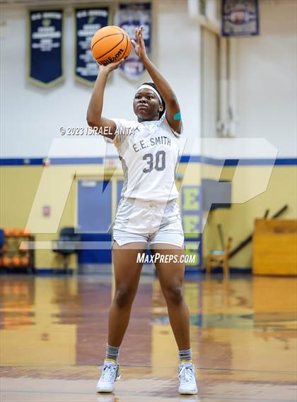 Thumbnail 3 in Hoke County vs E.E. Smith (2023 Cumberland County Schools Holiday Classic Tournament) photogallery.