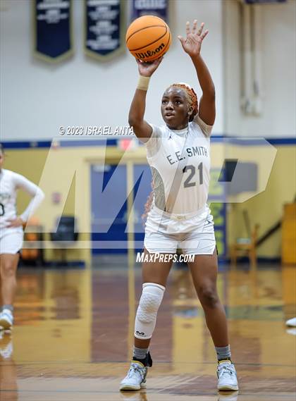 Thumbnail 3 in Hoke County vs E.E. Smith (2023 Cumberland County Schools Holiday Classic Tournament) photogallery.