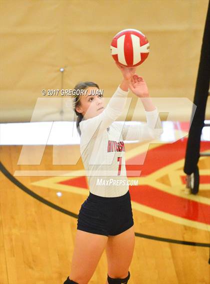 Thumbnail 1 in Ursuline Academy vs Riverside Academy (Sacred Heart Jamboree) photogallery.