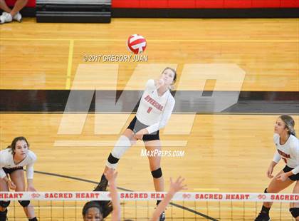 Thumbnail 1 in Ursuline Academy vs Riverside Academy (Sacred Heart Jamboree) photogallery.