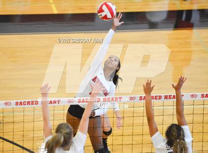Thumbnail 3 in Ursuline Academy vs Riverside Academy (Sacred Heart Jamboree) photogallery.