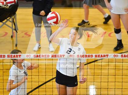 Thumbnail 1 in Ursuline Academy vs Riverside Academy (Sacred Heart Jamboree) photogallery.