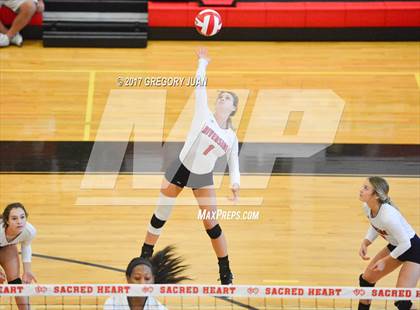 Thumbnail 3 in Ursuline Academy vs Riverside Academy (Sacred Heart Jamboree) photogallery.