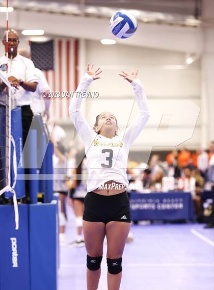 Thumbnail 1 in Hickory vs Academy of Central Florida (Endless Summer VB Tournament) photogallery.