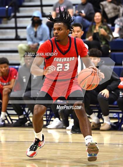 Thumbnail 3 in St. Pius X-St. Matthias Academy vs. Coronado (Tarkanian Classic) photogallery.