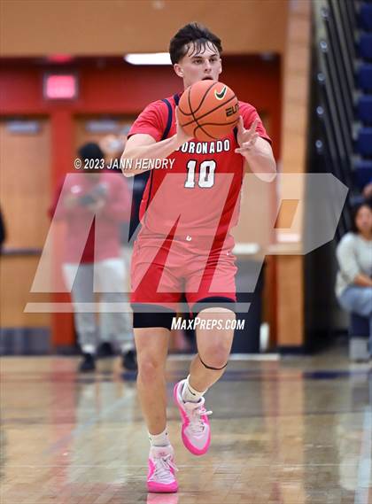 Thumbnail 3 in St. Pius X-St. Matthias Academy vs. Coronado (Tarkanian Classic) photogallery.