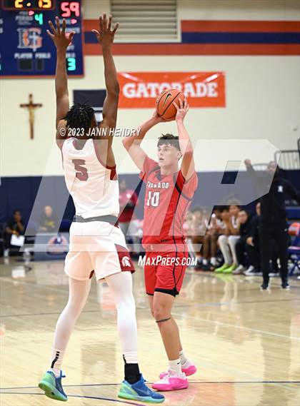 Thumbnail 3 in St. Pius X-St. Matthias Academy vs. Coronado (Tarkanian Classic) photogallery.