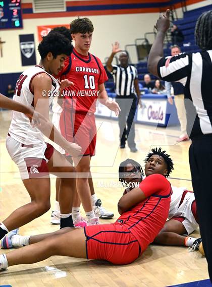 Thumbnail 3 in St. Pius X-St. Matthias Academy vs. Coronado (Tarkanian Classic) photogallery.