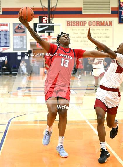 Thumbnail 1 in St. Pius X-St. Matthias Academy vs. Coronado (Tarkanian Classic) photogallery.