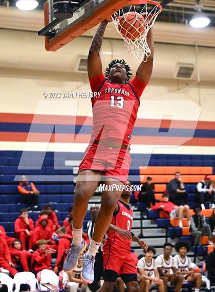 Thumbnail 1 in St. Pius X-St. Matthias Academy vs. Coronado (Tarkanian Classic) photogallery.