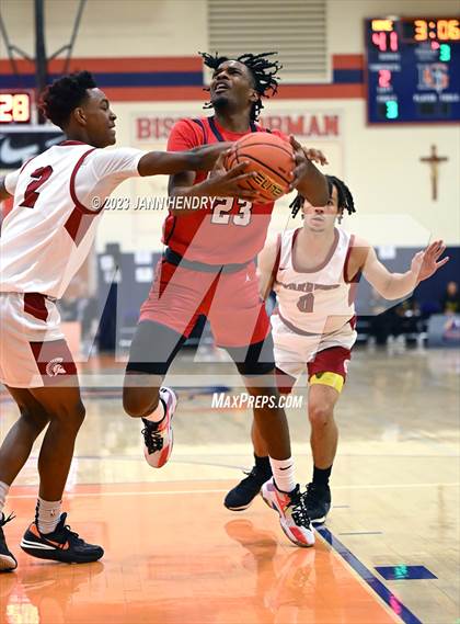 Thumbnail 3 in St. Pius X-St. Matthias Academy vs. Coronado (Tarkanian Classic) photogallery.