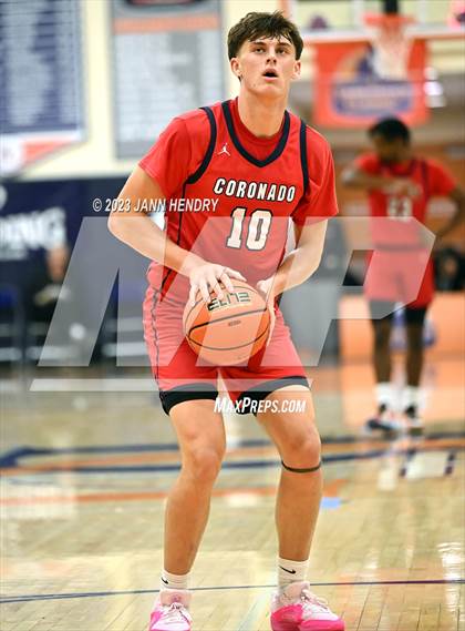 Thumbnail 3 in St. Pius X-St. Matthias Academy vs. Coronado (Tarkanian Classic) photogallery.