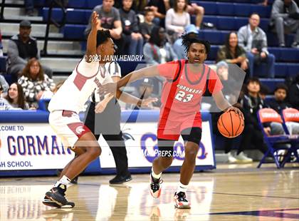 Thumbnail 3 in St. Pius X-St. Matthias Academy vs. Coronado (Tarkanian Classic) photogallery.