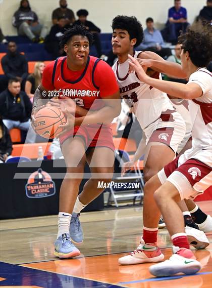 Thumbnail 1 in St. Pius X-St. Matthias Academy vs. Coronado (Tarkanian Classic) photogallery.