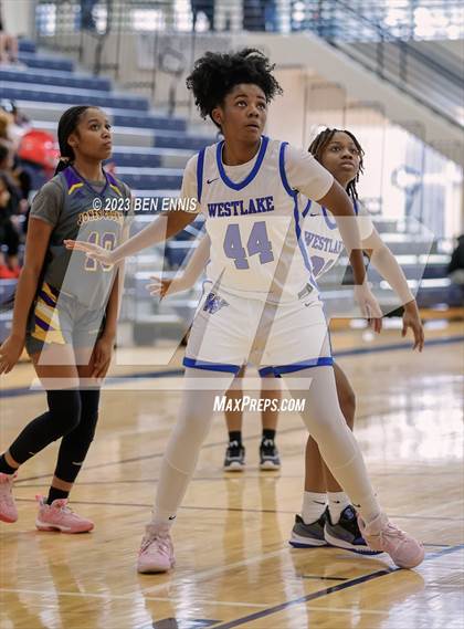 Thumbnail 1 in Westlake vs Jones County (MLK Luella HoopKlub Showcase) photogallery.