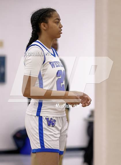 Thumbnail 2 in Westlake vs Jones County (MLK Luella HoopKlub Showcase) photogallery.