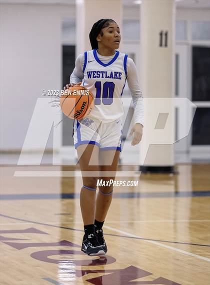 Thumbnail 2 in Westlake vs Jones County (MLK Luella HoopKlub Showcase) photogallery.