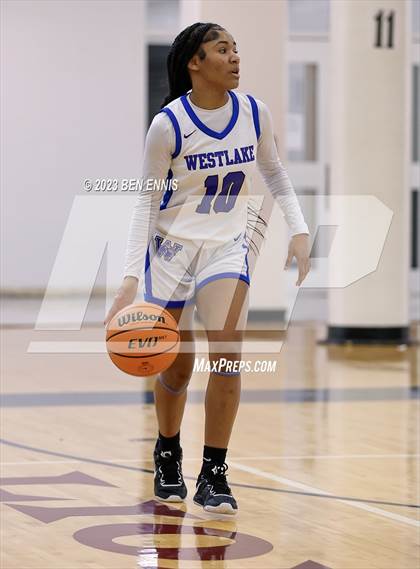 Thumbnail 1 in Westlake vs Jones County (MLK Luella HoopKlub Showcase) photogallery.