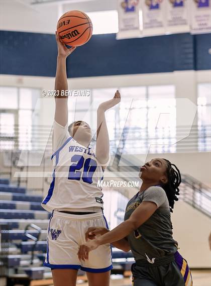 Thumbnail 1 in Westlake vs Jones County (MLK Luella HoopKlub Showcase) photogallery.